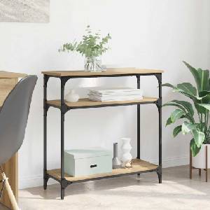vidaXL Конзолна маса Дъб 75 x 29 x 75 см Инженерна дървесина (882203)