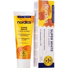 Nordics Prírodná remineralizačná Super white citrusový sorbet s tekutou sklovinou 75 ml