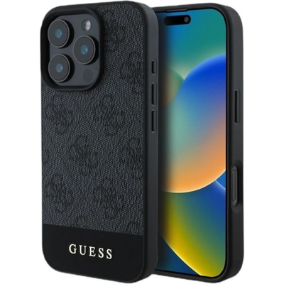 GUESS Предпазен Калъф за iPhone 16 Pro Max, Guess Hardcase, Черен
