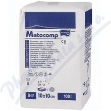 Matocomp komprese z gázy 10 x 10 cm 100 ks