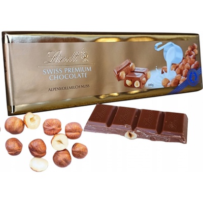 Lindt mléčná s lískovými oříšky 300 g