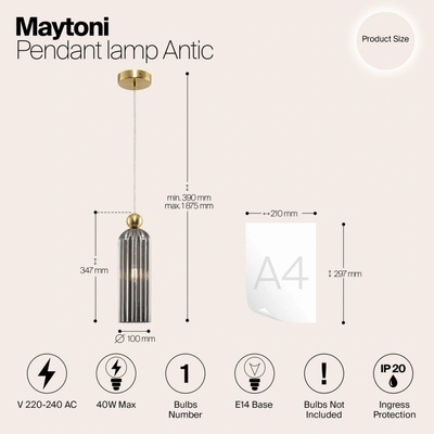 MAYTONI MOD302PL-01GR