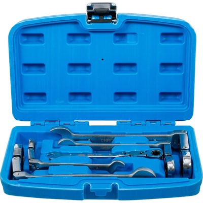 BGS technic Sada ráčnových očkoplochých klíčů s dvojitým kloubem kloubové 8 - 19 mm 5dílná BGS 6181