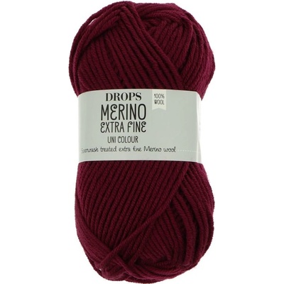 Drops Merino Extra Fine Uni Colour 35 cviklová