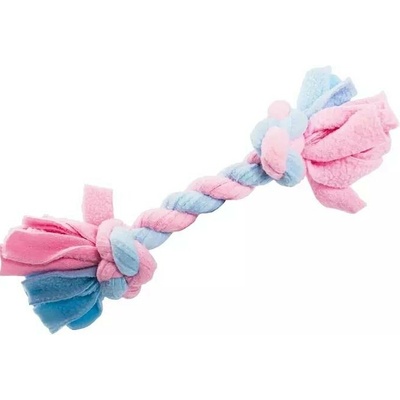 HipHop Pletená Baby činka Fleece 18 x 1,5 cm růžová/modrá