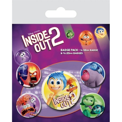 Odznaky set Inside Out 2 - Emotional Duos
