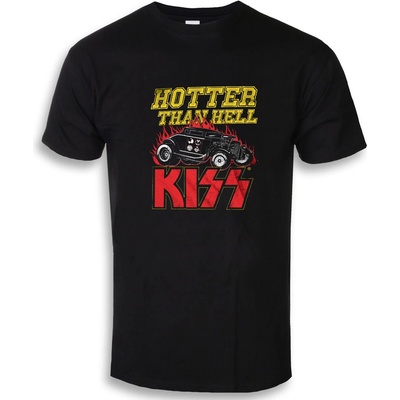 HYBRIS мъжка тениска KISS - Hotter Than Hell - Black - HYBRIS - ER-99-KISS008-H69-5-BK