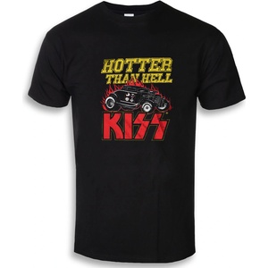 HYBRIS мъжка тениска KISS - Hotter Than Hell - Black - HYBRIS - ER-99-KISS008-H69-5-BK