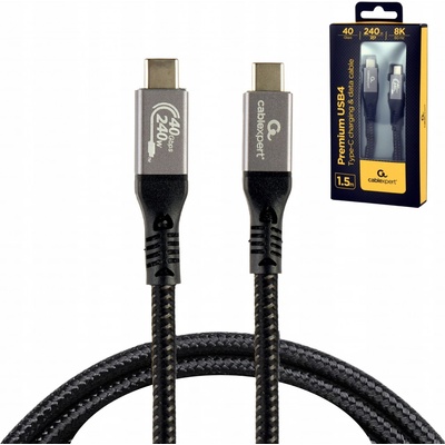 Gembird CCBP-USB4-CMCM240-1.5M USB-C typ 4 40 Gb/s 240W, 1,5m