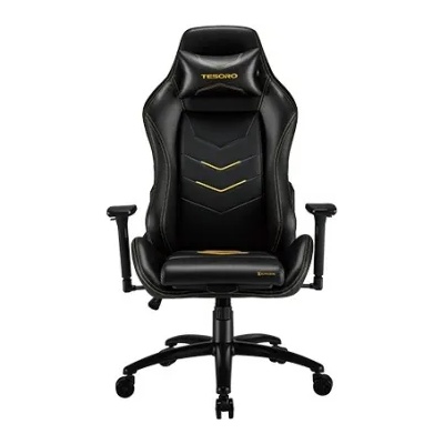 Tesoro Alphaeon S3 Черно-жълт геймърски стол TS-F720 (YE) (TS-F720 (YE))