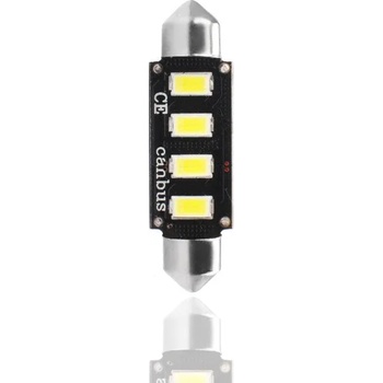 m-tech LED C5W 42мм 4xSMD5730 12V CANBUS крушка (L335W)