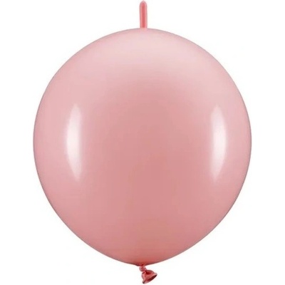 PartyDeco Balónky spojovací světle růžové 33 cm
