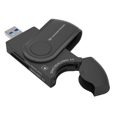 Conceptronic Четец на карти Conceptronic - BIAN04B (4в1, 2xSD/TF/MicroSD, черен) (BIAN04B)