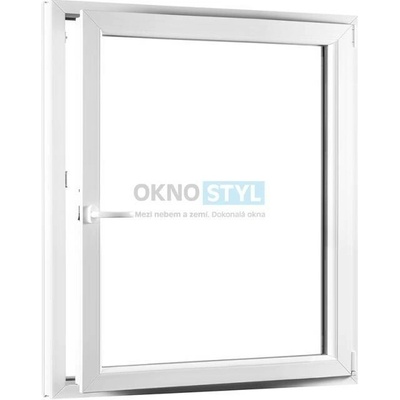 OKNOSTYL.cz jednokřídlé plastové okno otvíravo-sklopné pravé trojsklo REHAU 1100 x 1400 cm Bílá