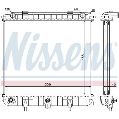Chladič motoru NISSENS 64309