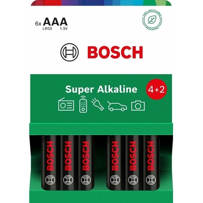 Bosch Super Alkaline AAA 6 ks LR03SA6B/00