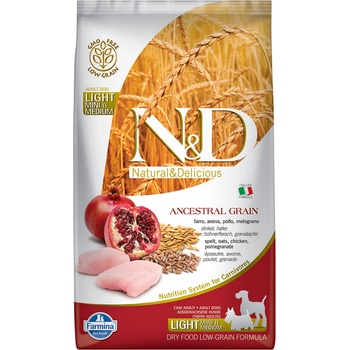 N&D Low Grain Dog Light S/M Chicken & Pomegranate 0,8 kg