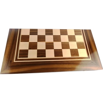 Image 1 of КУТИЯ ЗА ШАХ И ТАБЛА С ЕСТЕСТВЕН ФУРНИР ТЪМЕН ОРЕХ И БУК 48 СМ