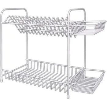 Image 1 of Мити СТЕЛАЖ ЗА ЧИНИИ 2-КА БЯЛ С КОШ (20024)