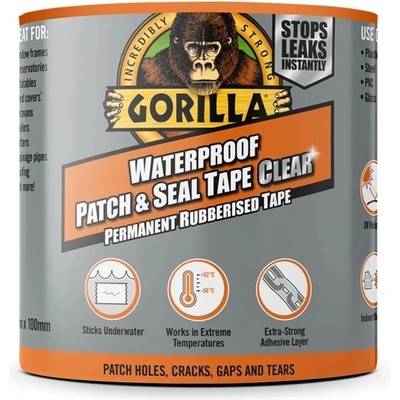 Gorilla Glue Gorilla Tape Waterproof Patch & Seal Clear 100 mm x 2,4 m čirá