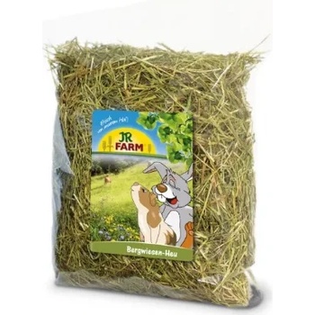 JR FARM Mountain Meadow Hay - Премиум храна за зайци и гризачи , планинско ливадно сено с естествени билки 1.5 кг
