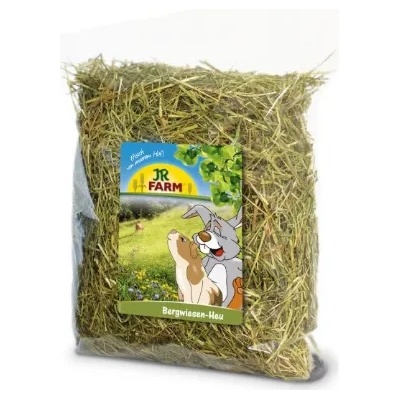 JR FARM Mountain Meadow Hay - Премиум храна за зайци и гризачи , планинско ливадно сено с естествени билки 1.5 кг
