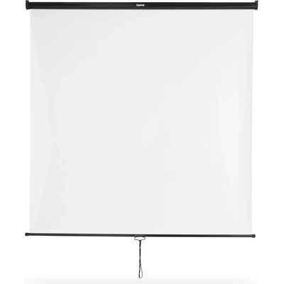 HAMA Rolety plátno, 175 x 175 cm, mobilné, na montáž na strop alebo stenu, biele - 00021576