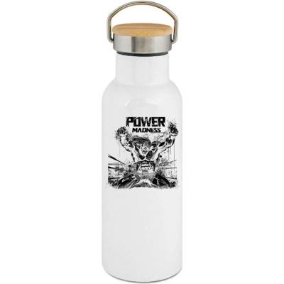123TRIKO termoska Power Madness – Zuřivý hrdina, černý tisk 500 ml vtipné