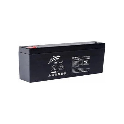 Оловна батерия RITAR RT1223, 12 V / 2.3 Ah, AGM, 177 / 35 / 62 mm, T1 - B, RITAR-RT1223