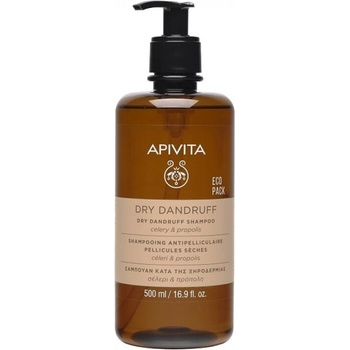 APIVITA Шампоан за сух пърхот с целина, екстракт от прополис , Apivita Dry Dandruff Shampoo Eco Pack 500ml