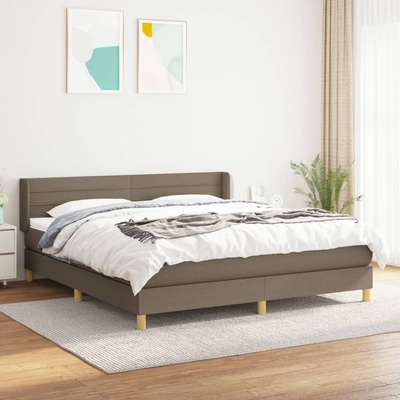 vidaXL 11461.3130365 Boxspring postel s matrací taupe textil