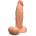 b-Vibe Slipskin Girthy Realistic Silicone Dildo 20, 4cm Mocha Brown
