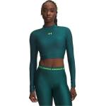 Under Armour Дамска фланелка с дълъг ръкав Under Armour Womens HeatGear® Long Sleeve Performance Gym Top - Rack Green