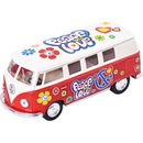 Kinsmart Autobus VW Peace kov 13 cm zpětné natažení