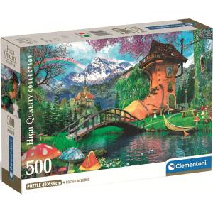 Clementoni Пъзел Clementoni от 500 части - Къщата в старата обувка (35596)