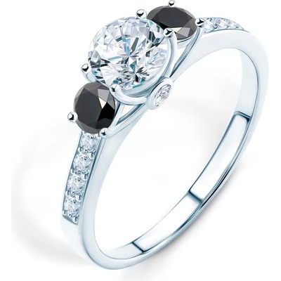 SAVICKI Годежен пръстен Dream: бяло злато, бял сапфир