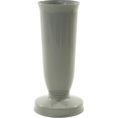Váza šedá so záťažou 26cm Besop