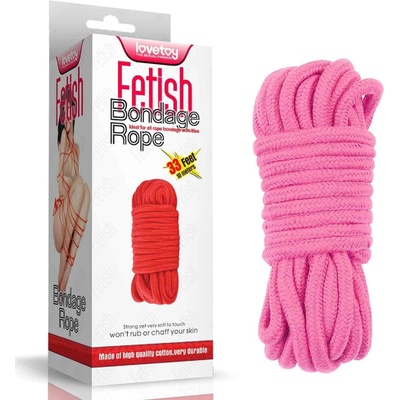 LoveToy Fetish Bondage Rope 10m Pink
