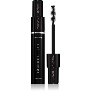 Oriflame The One Double Effect спирала за удъжаване, извиване и обем с четка 2 в 1 цвят Black 8ml