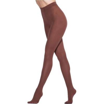 Omsa Punčochové kalhoty VELOUR 70 DEN mogano scuro Hnědá