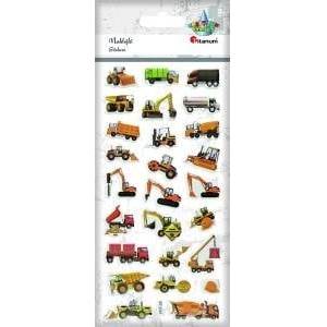 TITANUM Convex stickers soft construction machinery 26pcs