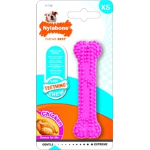 Nylabone Hračka NYLAB Puppy Teething Dental Chew ruzova XS
