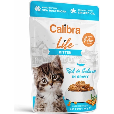 Calibra Life Kitten Salmon gravy 85 g
