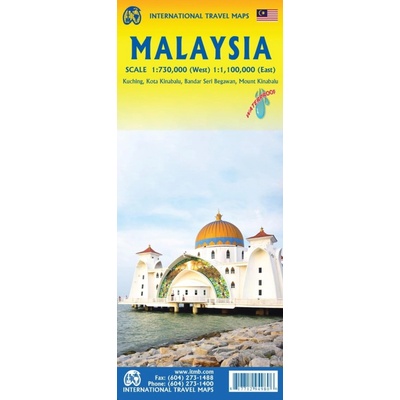 ITMB Publishing mapa Malaysia 1:750 t.-1:1,100 mil. ITM