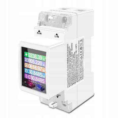 WiFi Електромер Три-Тарифен Монофазен Прекъсвач с Дисплей 100А - 73325