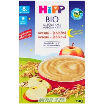 HiPP Bio mliečna na dobrú noc ovsená jablková 4 x 250 g