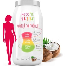 KetoFit Kokosový sen - proteinový koktejl pro rychlé hubnutí 1 260 g, 50 porcí