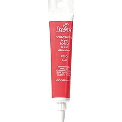 Decora Gélová farba červená 14 g