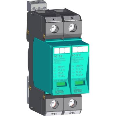 KIWA Ochrana přepěťová PO I 2 R 280V/12,5kA, modulární, vyměnitelná, B+C+D