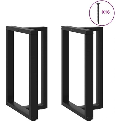 Omaxi 317407 Nohy barového stolu ve tvaru T 2 ks černé 60 x 35 x 90-91 cm ocel